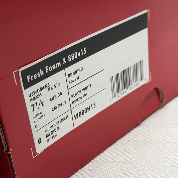 New‎ Balance Fresh Foam X 880v15 Running Shoes Womens Size 7.5 Black W880H15 - Picture 9 of 9